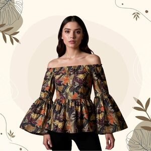 Live 4 Truth Multicolor Boho Chic Bell Sleeve Blouse